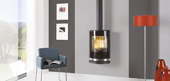Poêle à bois mural Harmony optima Turbo Fonte