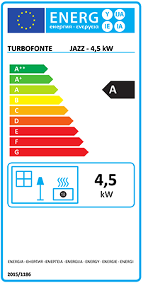 Etiquette poêle jazz 4.5 kW
