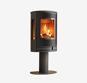 Poêle à bois Jazz XL Côté Vitré, noir, 4 - 7 kW