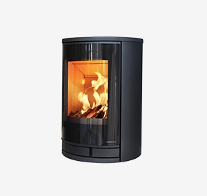 Poêle à bois Skanderborg carré acier - TIVA XL NOIR 7 kW